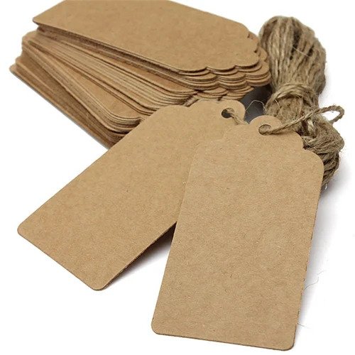 Best Brown Rectangle Custom Hangtag Manufacturer in Delhi NCR